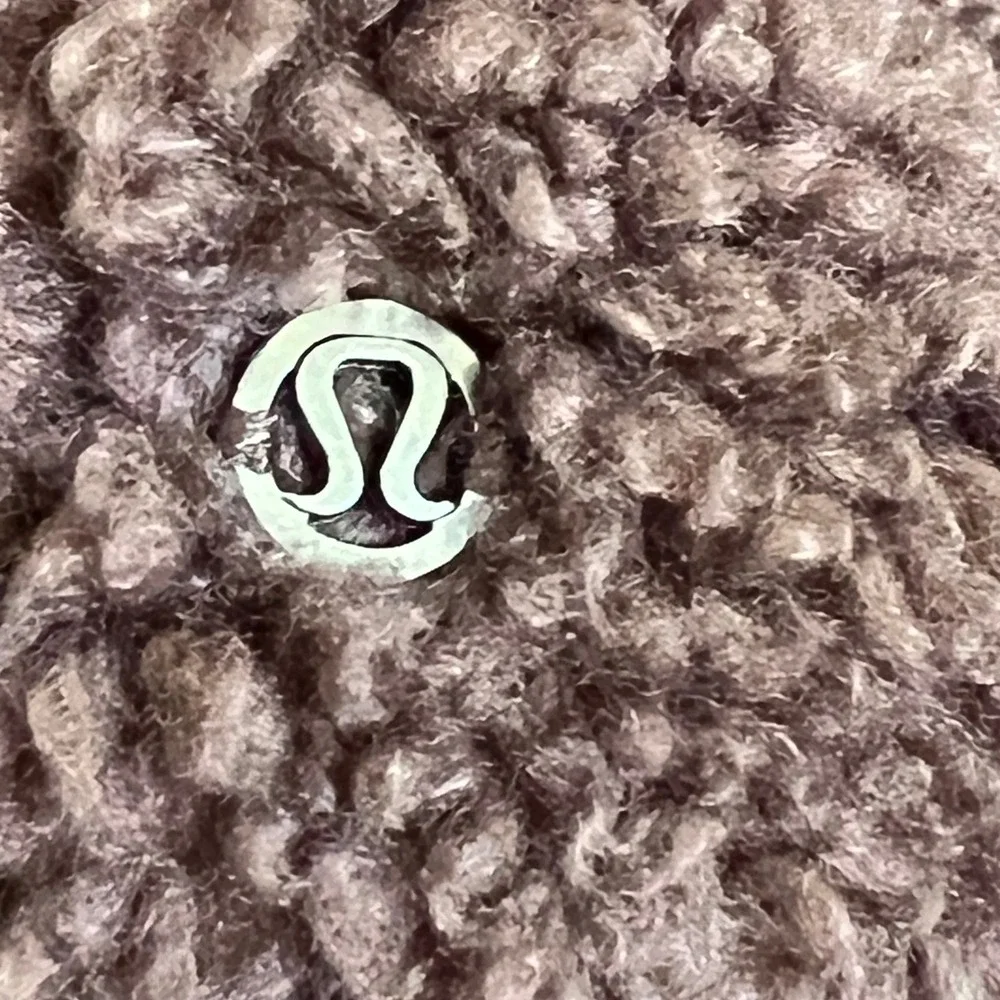Lululemon‎ Cinchable Fleece Zip Up Jacket Size 8 Brown - Picture 9 of 9